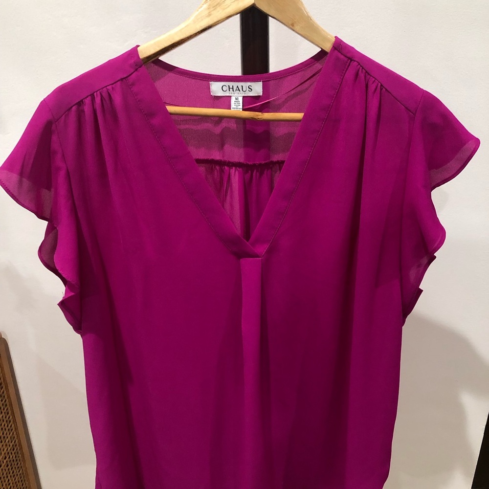 Chaus Women's Fuchsia Blouse